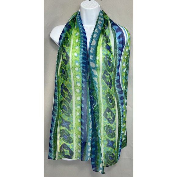 CB casual Accessories - Women's Scarf Beach Casual Multicolor‎ 65"x 14"  Rayon